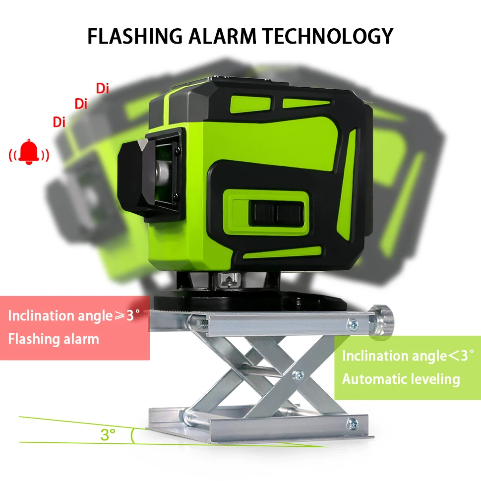 Clubiona New 360 Horizontal And Vertical Great Powerful Green Beam 12 Lines Laser Level IE12C With High Quality