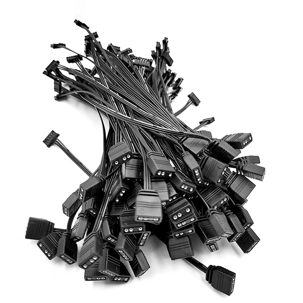 صغيرة 4Pin/6Pin إلى 5 فولت ARGB 3Pin جهاز تحكم بالمروحة كابل محول ل Coolmoon 5 فولت ثلاثة دبوس إلى 4pin/6Pin تحكم كابل محول