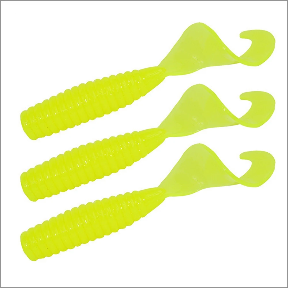 24pcs/Set Jig Soft Bait Silicone Lure Worm Fishing Lures Wobbler Attractive Artificial rubber Swivel Bass Fishing Tackle