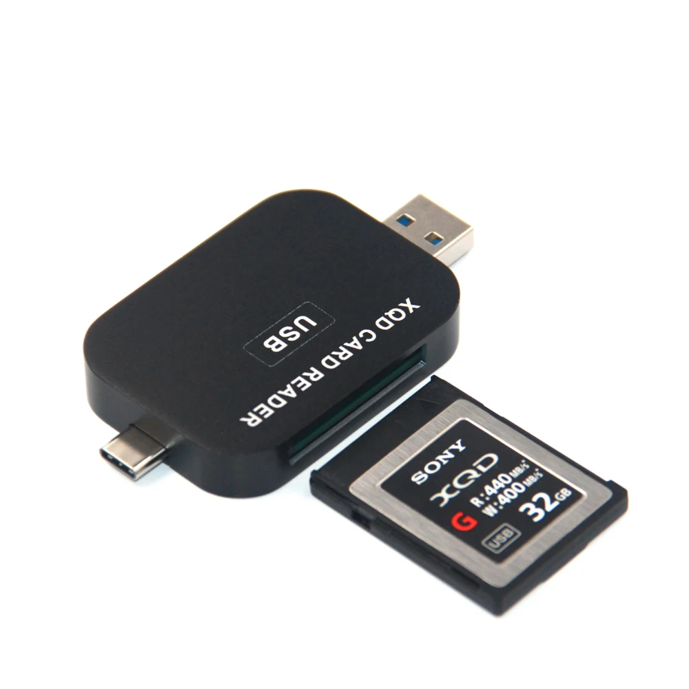 For Nikon D4 D5 D500 For Sony Camera XQD Card Reader 2 in 1 USB3.0 Type C A to XQD Memory Card Adapter