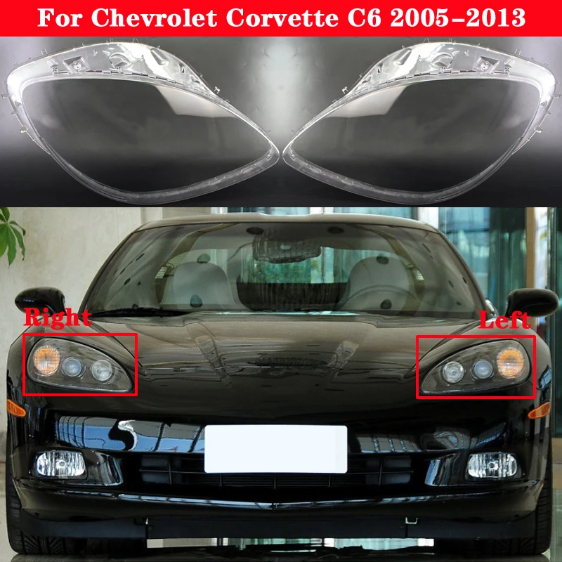 Крышка передней фары автомобиля для Chevrolet Corvette C6 2005-2013, абажур для фар, крышка для фар, чехлы для корпуса стекла