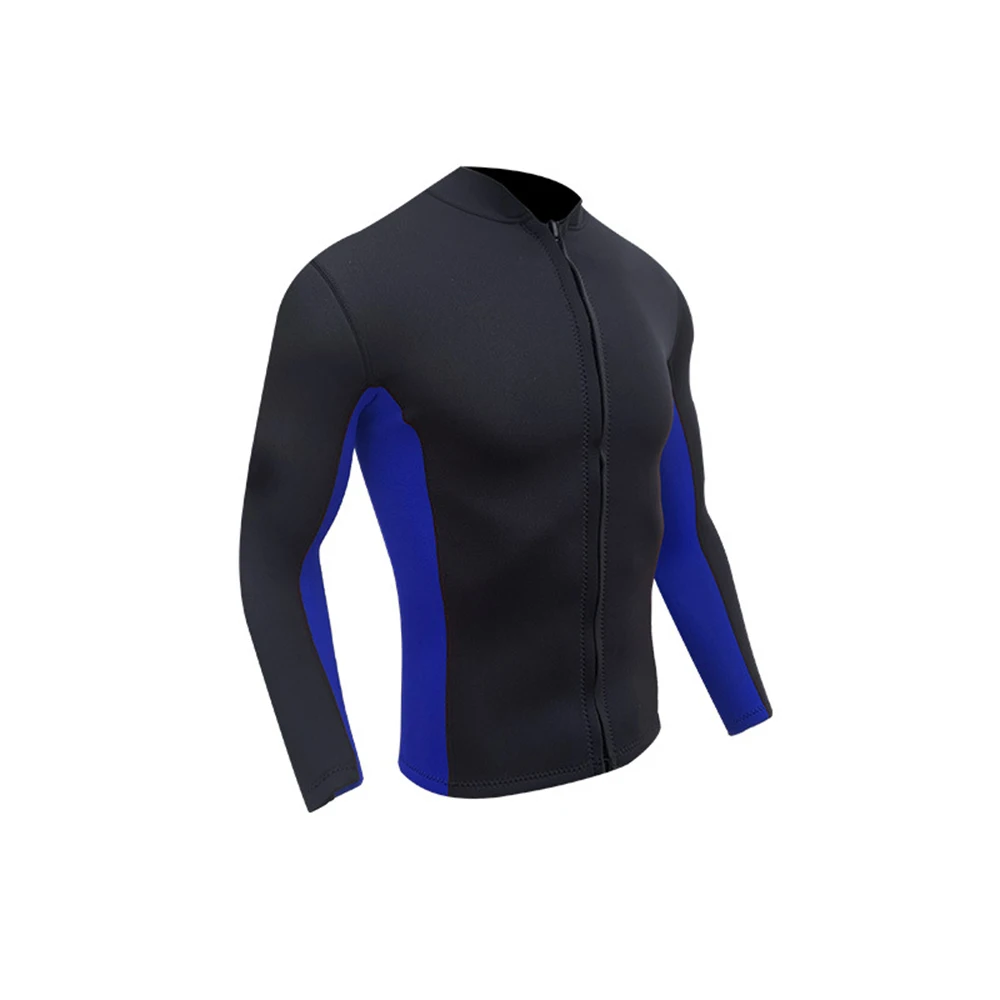 2MM Neoprene Diving Top Split Wetsuit Jacket Men\'s Water Sports Swimming Snorkeling Surfing Warm Wetsuit Top