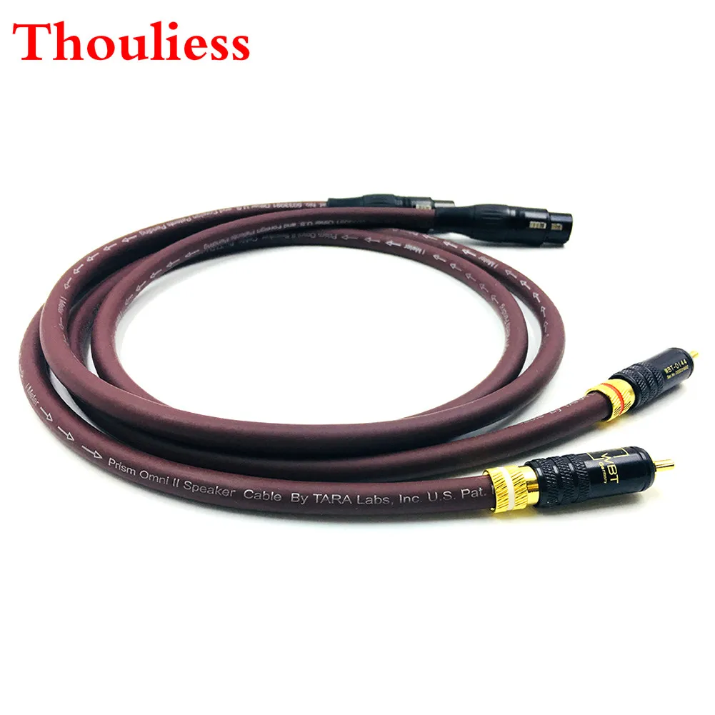 

Thouliess Pair HIFI WBT-0144 RCA to XLR Female Balacned Interconnect Cable XLR Balacned to RCA Audio Cable with Prism OMNI2 Wire