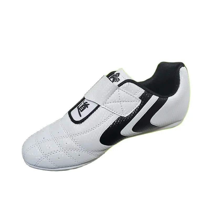 2021 NEW hight quality taekwondo shoes PU material black-white breathable martial arts shoes size 30-44