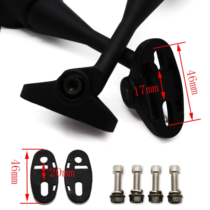 مرايا دراجة نارية سوداء مخصصة من البلاستيك ABS لـ 1999-2006 Honda CBR 600 F4 F4i /RC51 / RVT 1000 DD250E/DD300/350