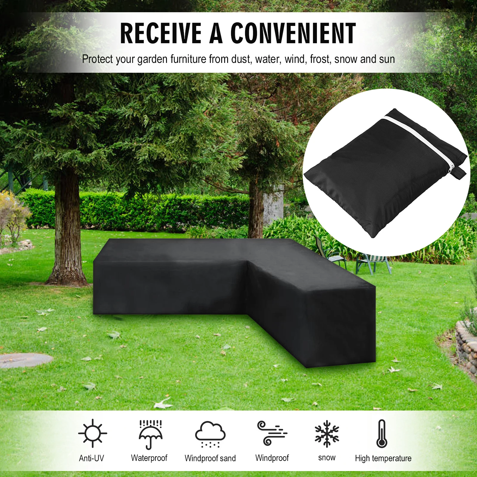 Patio Furniture Set Cover Outdoor Sectional Sofa Set Covers Outdoor Table and Chair Set Covers Waterproof All-Purpose Dust Cover