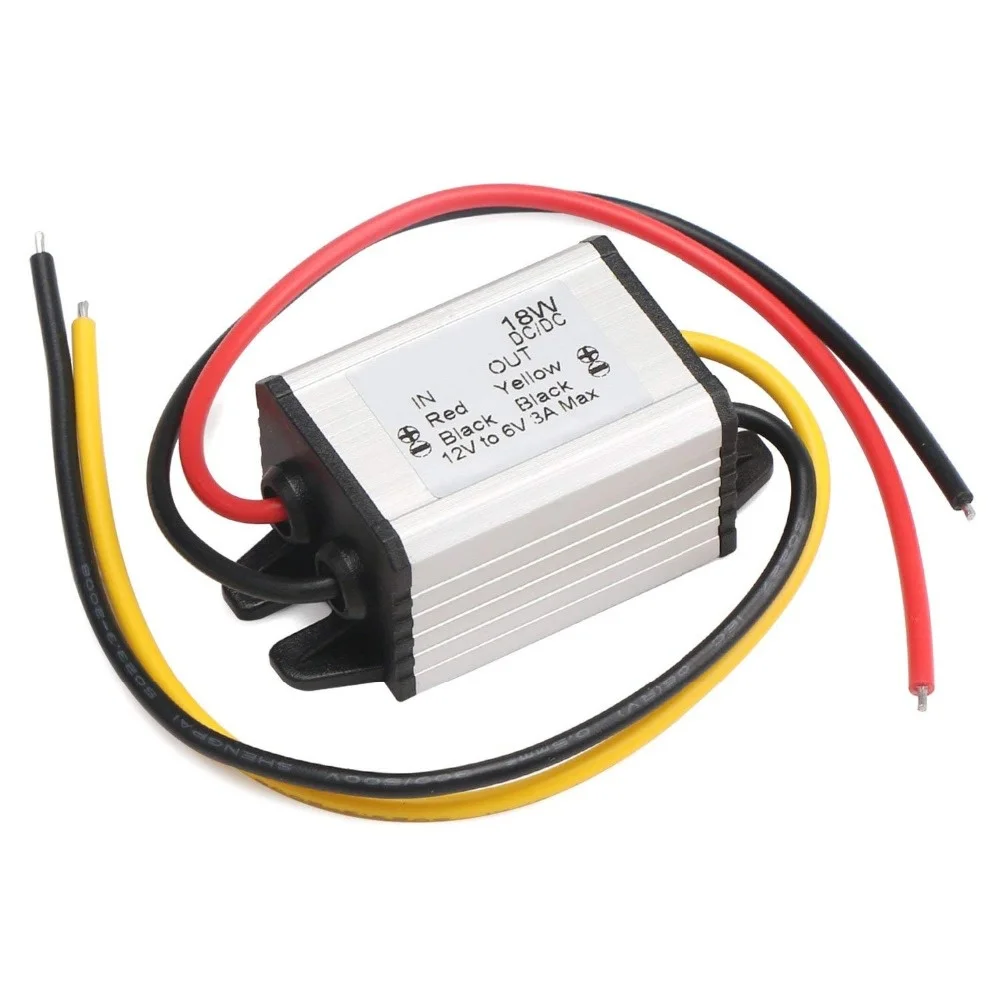 Convertitore di potenza per auto regolatore di tensione Buck convertitore da 12V a 6V 3A 18W potenza modulo Volt Step Down impermeabile ad alta efficienza
