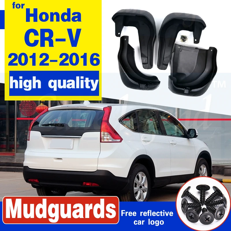 Set Molded Mud Flaps For Honda CR-V CRV 2012 - 2016 Mudflaps Splash Guards Front Rear Mud Flap Mudguards Fender 2013 2014 2015