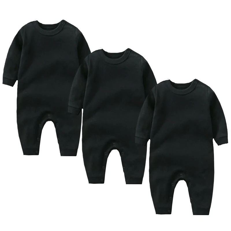 Baby Boys Rompers Roupa De Bebes Long Sleeve Winter Soft Cotton Girls Clothes NewBorn Clothing Solid kids outfit jumpsuit