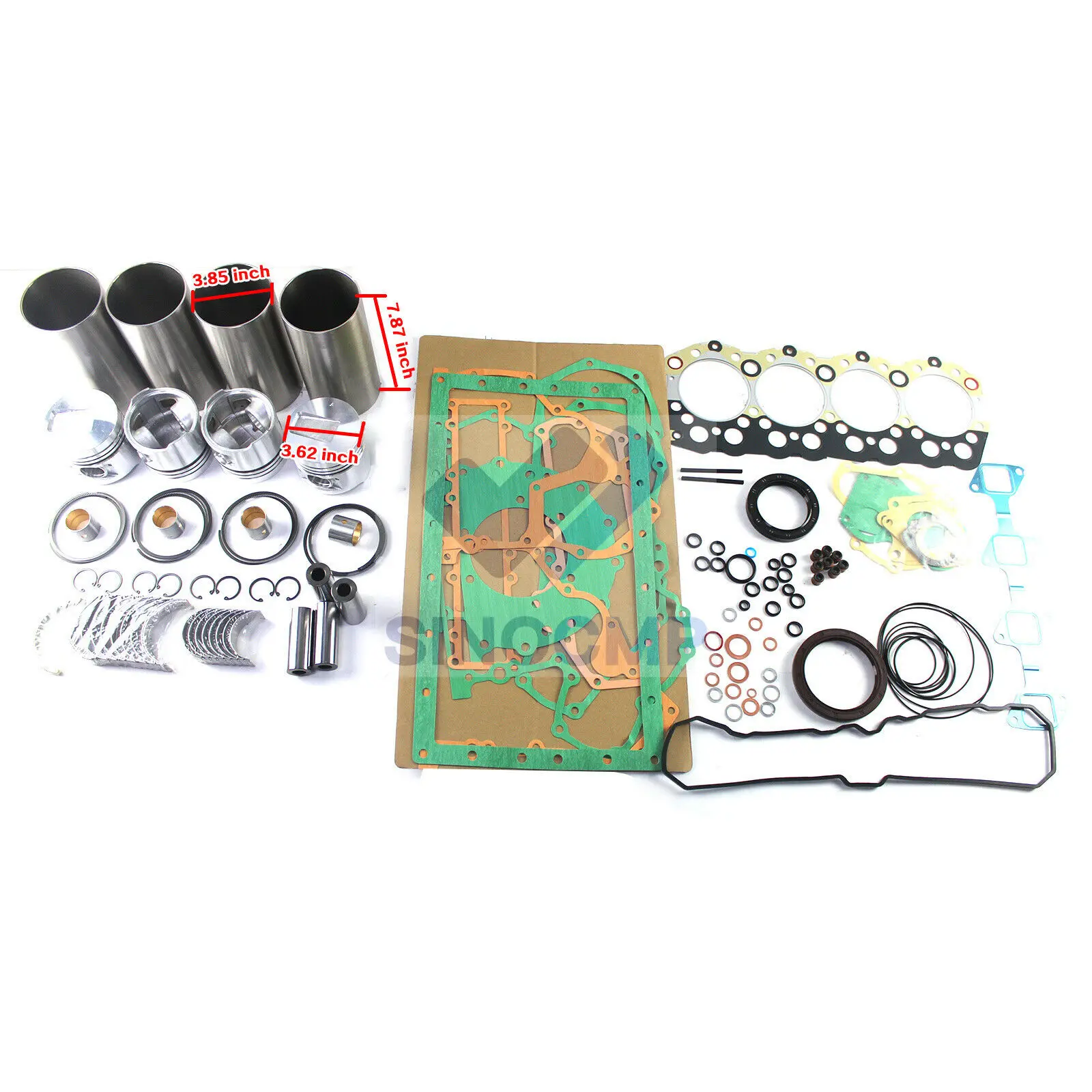 3044C(T) Engine Rebuild Kit For 246B 277B 267B Skid Steer Loader, 3 month warranty