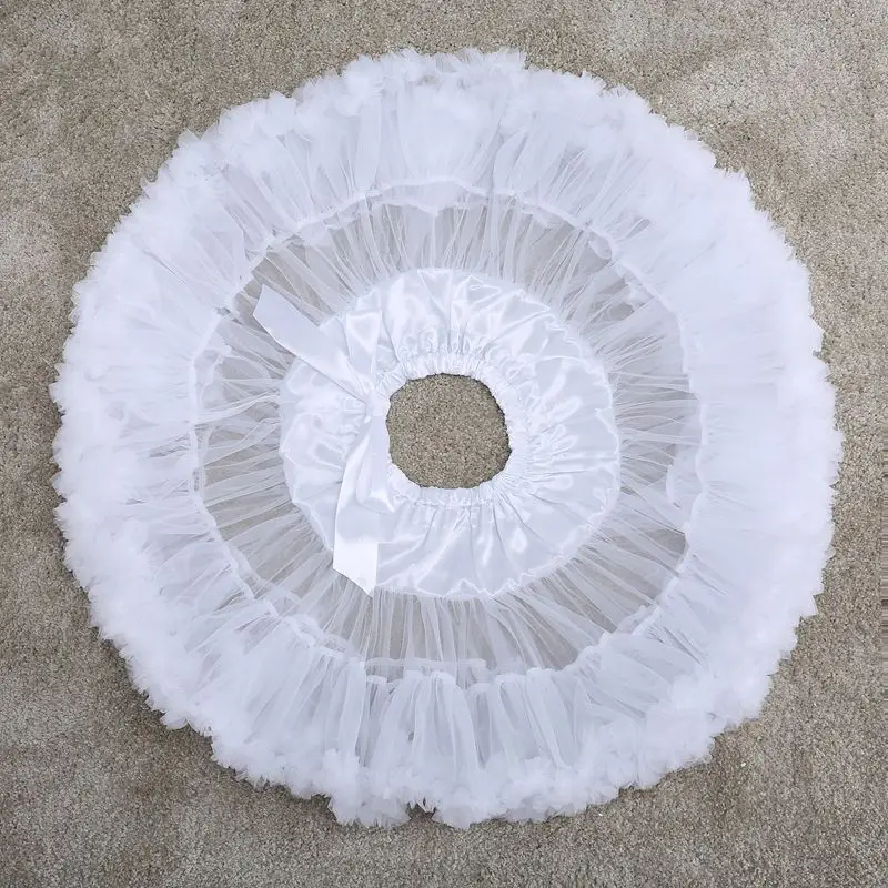 New Puffy Short Petticoat DongCMY Tulle Elegant Underskirt Rockabilly Tutu for Wedding Party