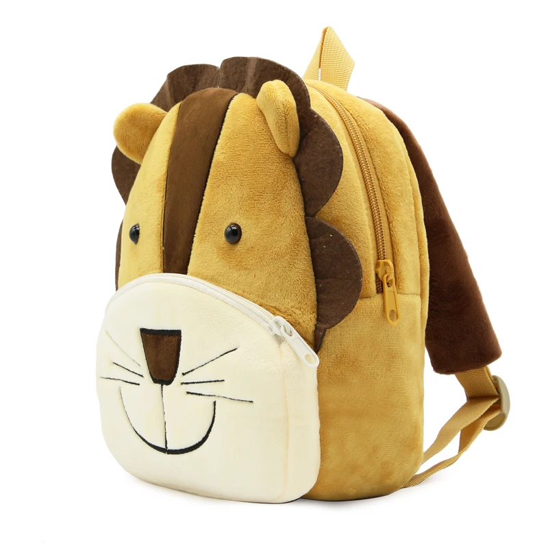 Plush Backpack 3D Cartoon Children Kindergarten Schoolbag Animal Kids School Bags Girls Boys