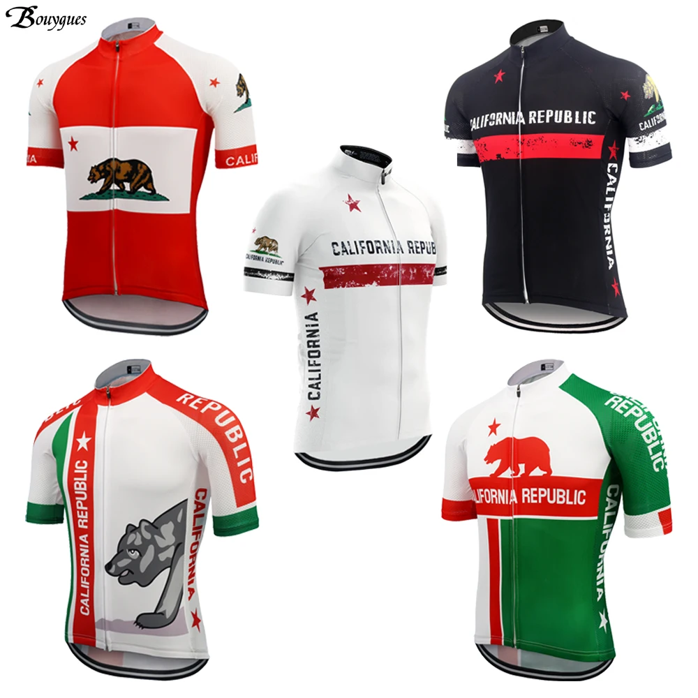 California Republic Multi Style Men\'s Cycling Jersey Ropa Ciclismo Pro Team Cycling Clothing MTB Maillot Ciclismo bike Clothing