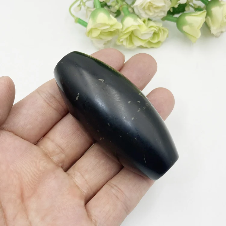 

Wholesale Russia Shungite Massage stick 30x70mm,Contain Carbon Fullerenes,Shungite Stone Used For Meditation and Energy Balace