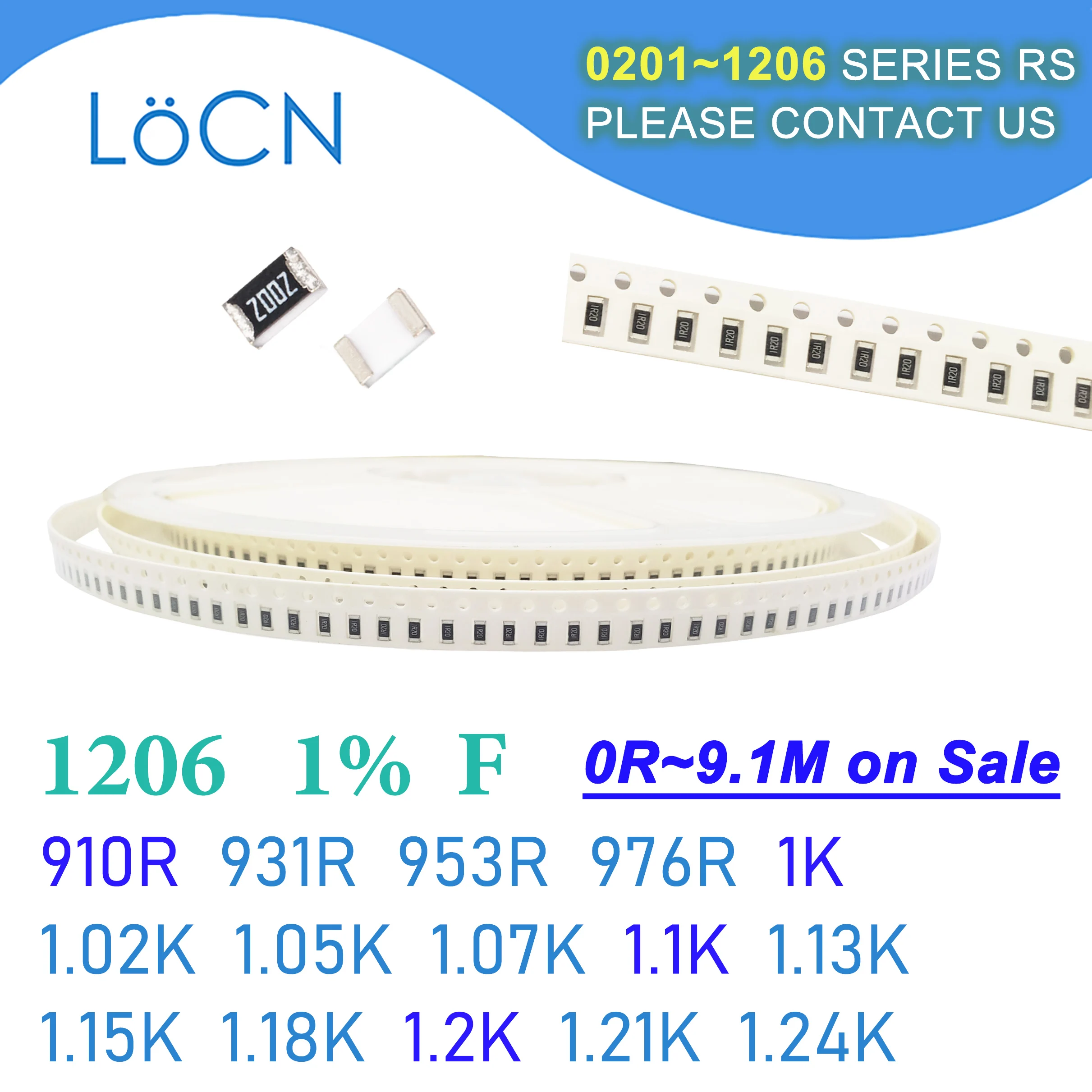 

1206 1% F 5000 шт SMD 910R 931R 953R 976R 1K 1,02 K 1,05 K 1,07 K 1,1 K 1,13 K 1,15 K 1,18 K 1,2 K 1,21 K 1,24 K 3216 резистор Ом