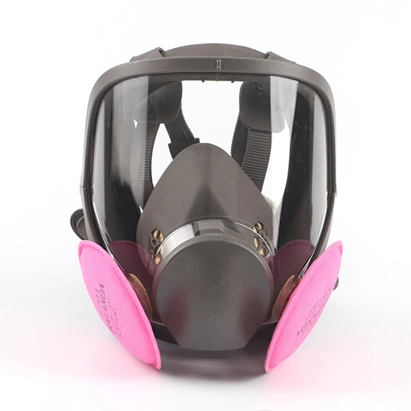 High Quality 15/17 in 1 Chemical Gas Mask 6800 Dust Respirator Paint Insecticide Spray Silicone Full Face Mask Filter