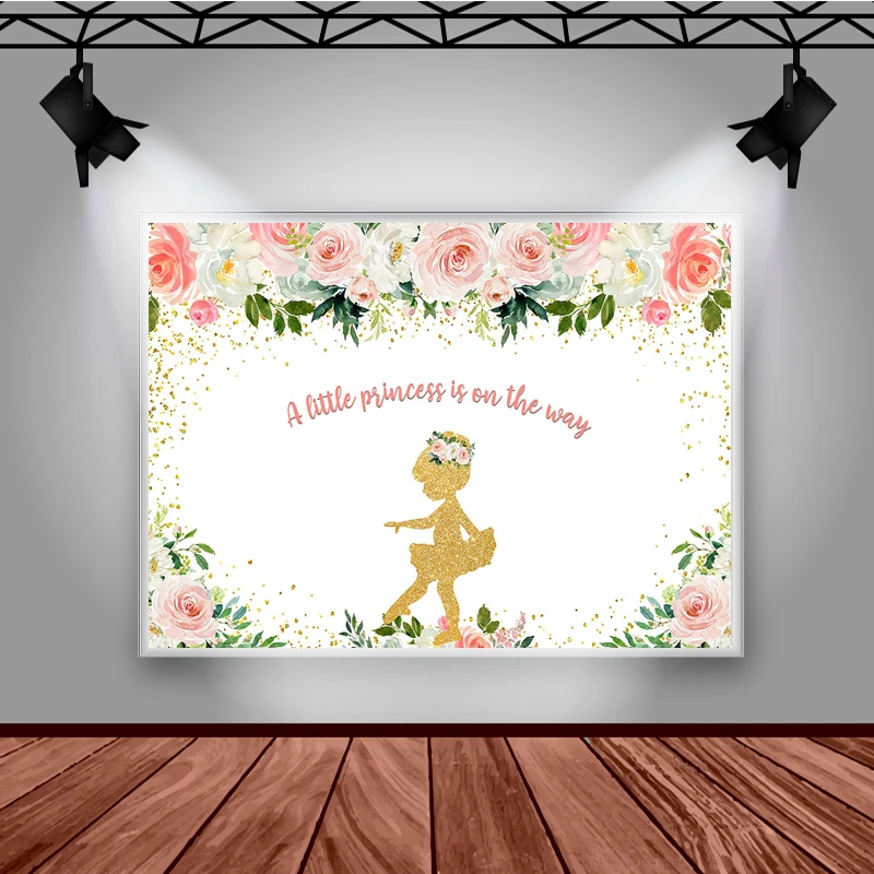 Mocsicka-Fondo de fotografía de princesa pequeña, decoración de flores de elfo para Baby Shower, retrato de niño, cartel de fondo de estudio fotográfico