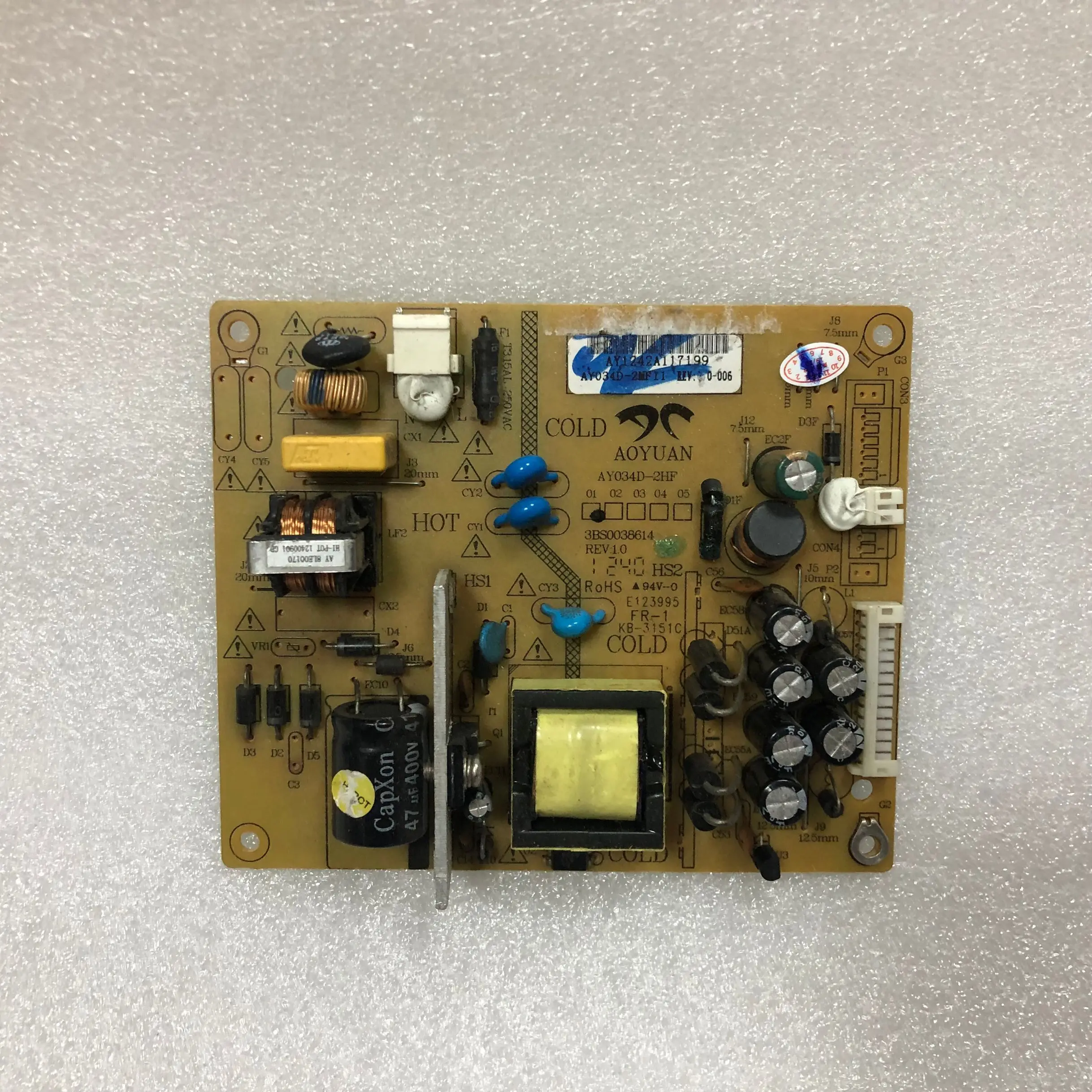 

good work in stock power board LED24B1000C power board AY034D-2MF11 AY034D-2HF