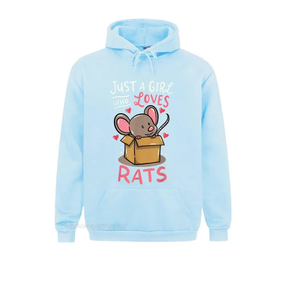 Rat Just A Girl Who Loves Rats Funny Cute Pet Gift Sweatshirts For Boys Long Sleeve Design Hoodies New Design Hoods Tight