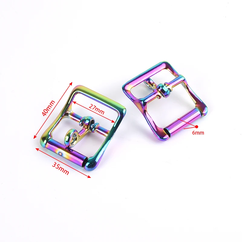 2Pcs Rainbow Kleur Locking Tong Roller Gesp, Nieuwe Metalen Vergrendeling Gesp