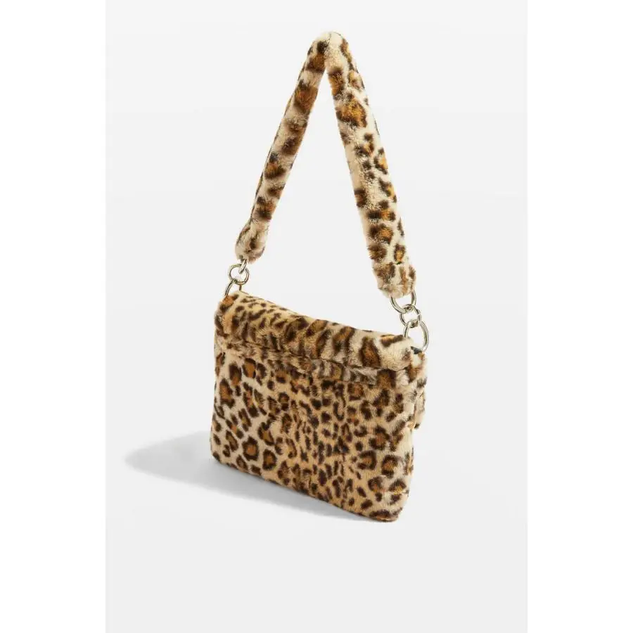 Fur Bag animal print leopard bag women ladies winter warm crossbody bags famous Brand Large Capacity shoudler Clutch 2019 new