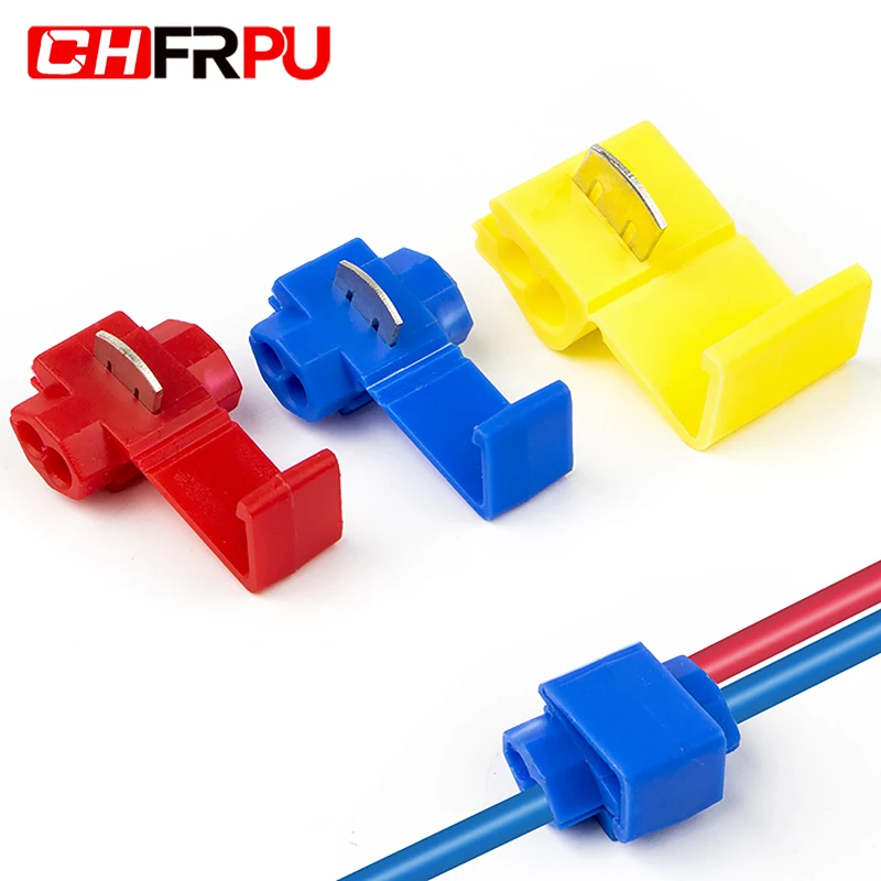 Scotch Lock Electric Wire Cable Connectors Quick Splice Terminals Crimp Non Destructive Without Breaking Line AWG 22-18