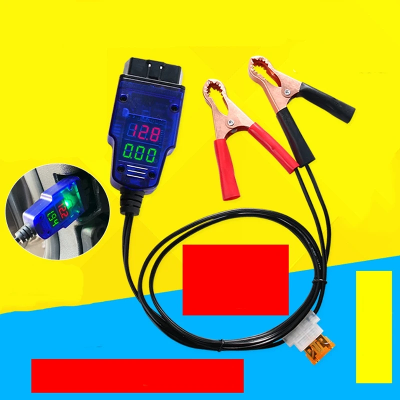 

Automotive OBD2 Emergency Power Supply Cable ECU Memory Saver Battery Replacement Tool Car Diagnostic Cable 16pin Alligator Clip