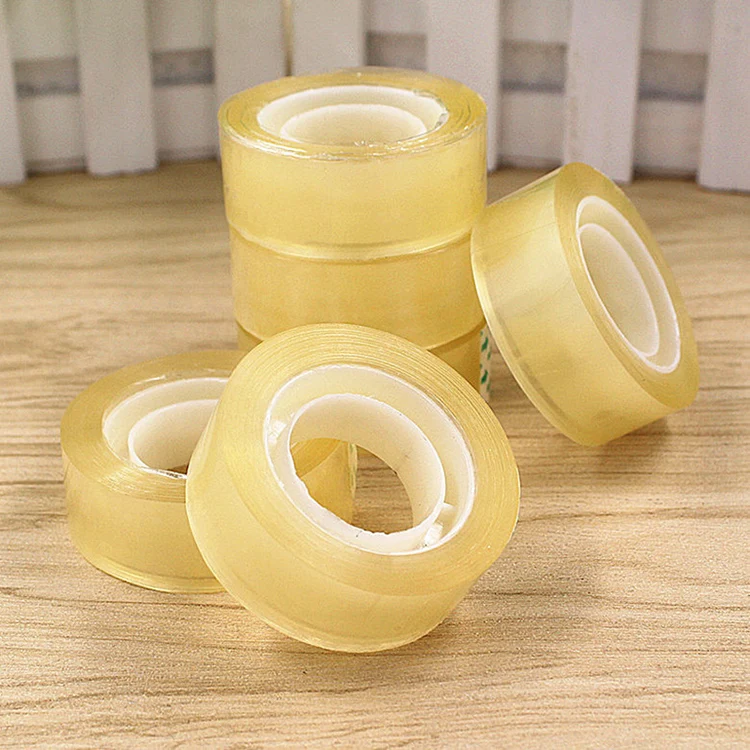 20m Yellow Tape Stationery Seal Tape High School Office Accessories Packaging Self-adhesive Tape Viscidity Stro N8M7