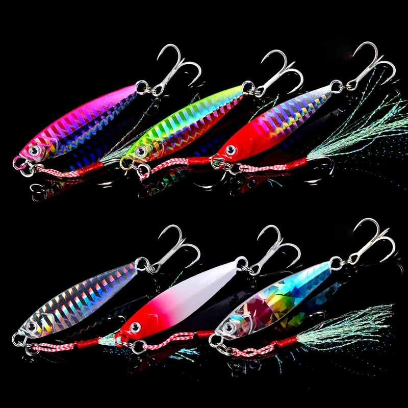 Fishing Lure 7/10/15/20/30g Jig Light Silicone Bait Wobbler Spinners Spoon Bait Winter Sea Ice Minnow Tackle Squid Peche Octopus