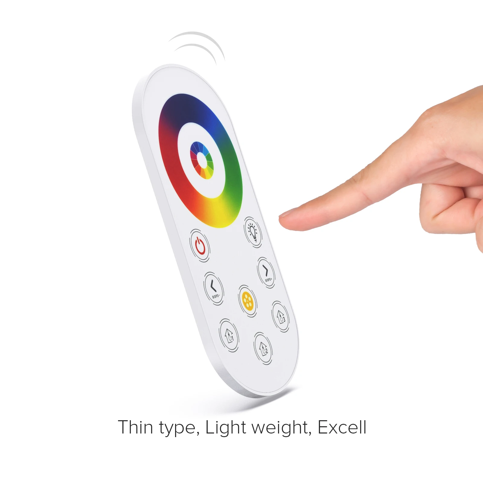 Excell RF Touch 5 PIN RGBW Controller for 5050 2835 RGB+White LED Strip Lights Adjust Speed Brightness Color Scene DC12V DC24V