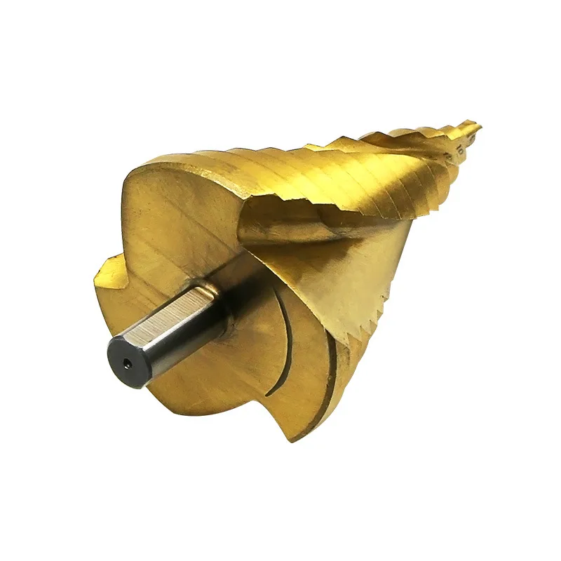 Chất Lượng Cao 6-65 Mm Chùa Hình Hss Bộ Ba Góc Vít Xoắn Ốc Chùa Kim Loại Thép Không Gỉ Mũi Khoan Bước bit Khoét Lỗ Nón Mũi Khoan