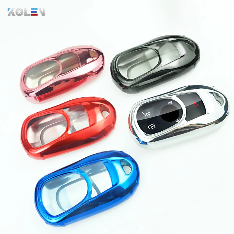 Soft TPU Car Remote Key Case Cover For Buick Envision Vervno Encore GS 20T 28T New LACROSSE Opel Astra K Car Styling Accessories