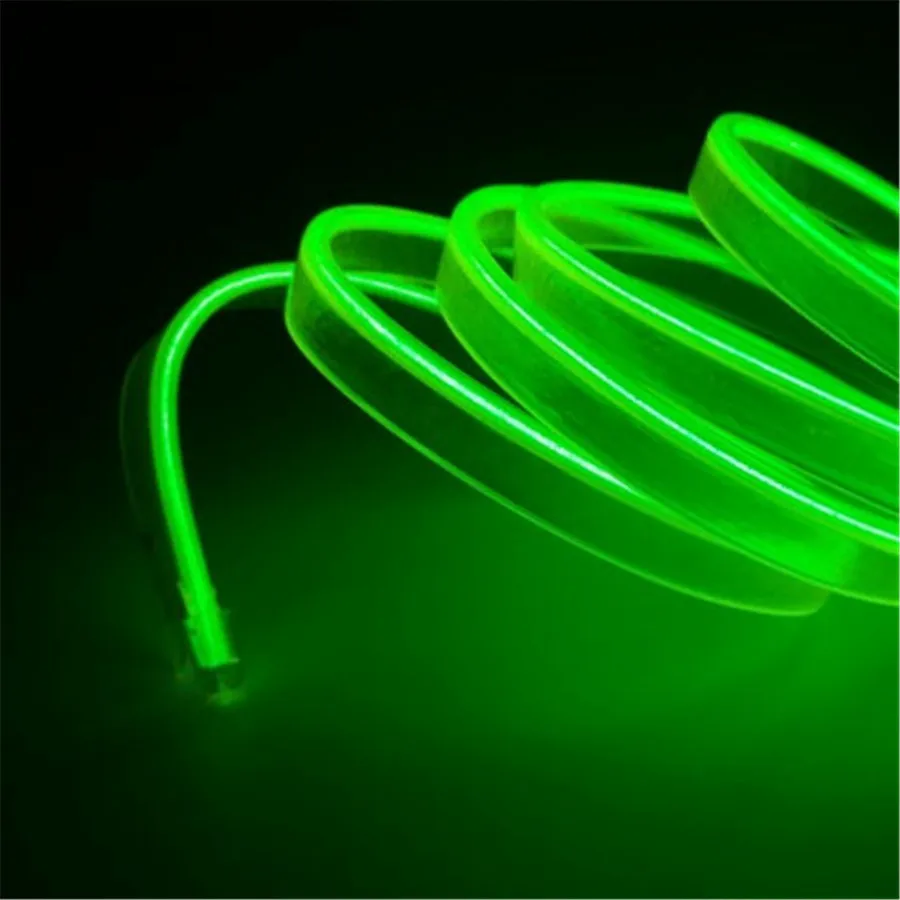 JXF 1M Led Flexible EL Wire Neon Lights Glow Lamp Light Strip Festival Party House Home Decorations Strip Lights String Lamp