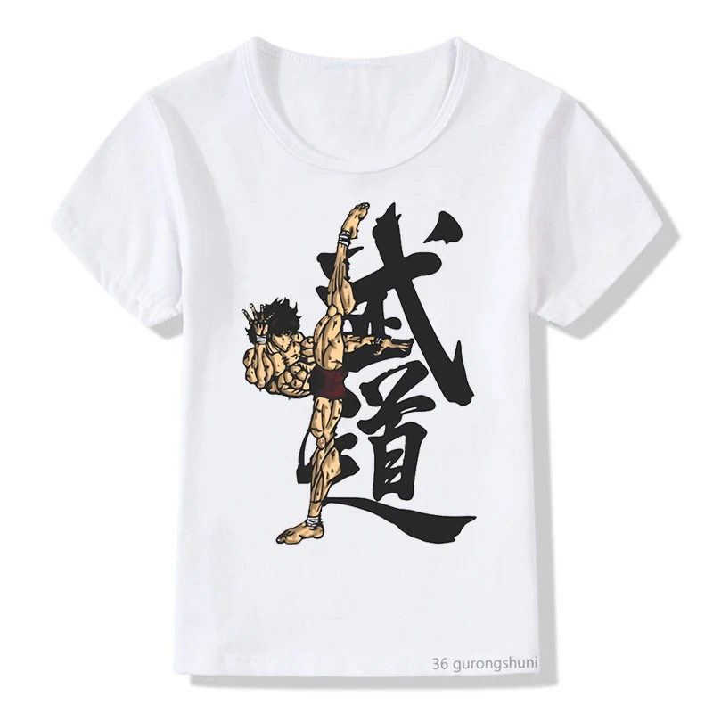 T-Shirt For Boys Funny Thai Fighting Jiu-Jitsu Graphic Print Children'S T Shirts Fashion Casual Teen Tshirt Swhite Shirt Tops