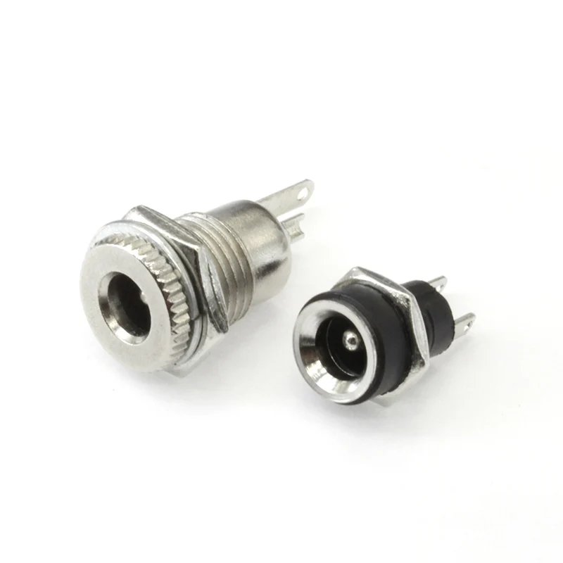 DC 5.5*2.1 5.5*2.5 Connector 30V 5A DC Power Plug Female Interface Mount Socket Jack Plug Wire Terminals Adapter 022B image 2