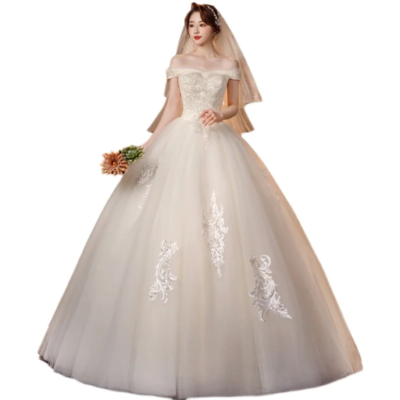 Hochzeit Kleider für Frauen Ballkleider Lace Up Hochzeit Kleid Braut Plus Größe Kleider Vestidos De Novia