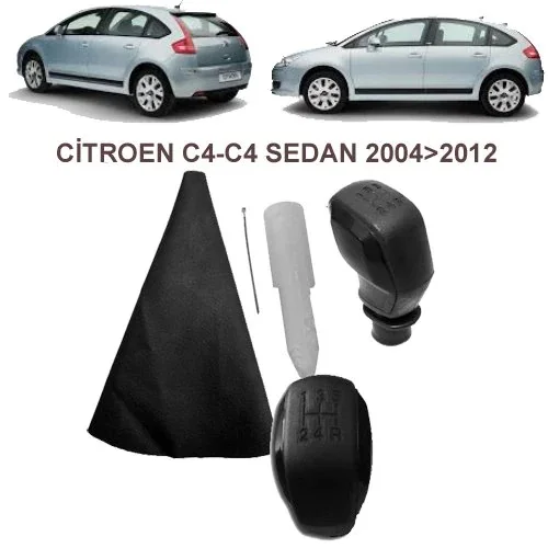 GEAR KNOB (SPORTS BLACK) & SHIFTERS LEVER BELLOWS CİTROEN C4 2004-2012 361290656