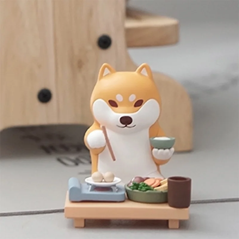 Blind Random Box Toys Shiba Inu Be A Salted Fish At Home Series Surprise Guess Bag Doll Cute Anime Figure Mystery Box Girls Gift