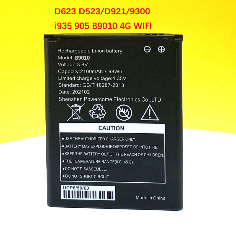 2100mAh B9010 Battery For MTC 8723FT MTS 8723 FT  D523/D921/9300 HD495060ARV 4G Wireless Router High Quality