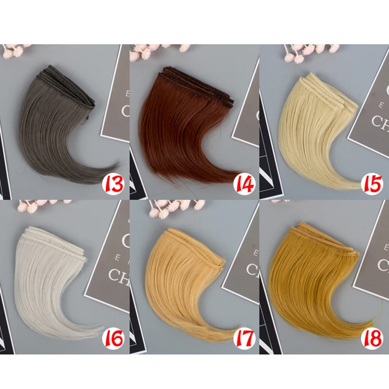 New 10cm DIY Hairline big roll big buckle dark button Tresses Doll Wig Material Hair Wig For 1/3 1/4 BJD Doll Accessories toys