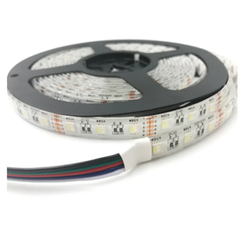 

Free Shipping LED Strip Light 4 in1 RGBW SMD 5050 60Leds/M Flexible Led Strip DC12V/24V For Festival Party Bedroom RGB BackLight