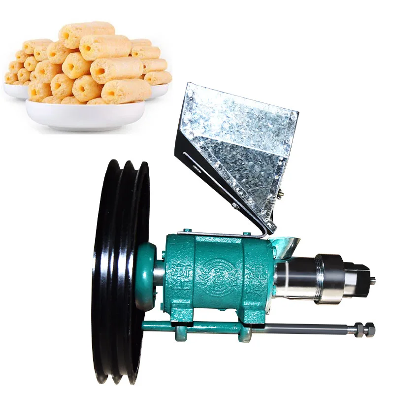 

25KG/H Corn and Rice Food Puffed Extruder Rice Puffing Machine 10 Molds Corn Rice Extrusion Machine Commercial 550R/MIN