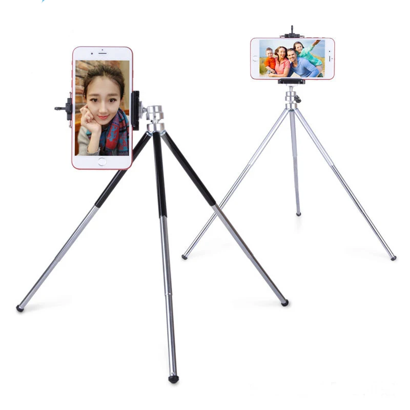 Aluminum Mini Tripod light Table Stand Extendable 3 Joint tripode Phone Holder Vlog Selfie For Digital Camera Cellphone iPhone