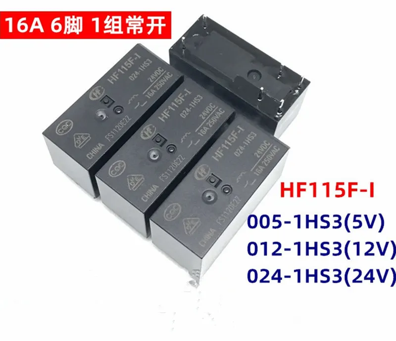 

F JQX-115F-I-005-1HS3 HF115F-I-012-1HS3 JQX-115F-I-024-1HS3 6PIN 16A 5VDC 12VDC 24VDC