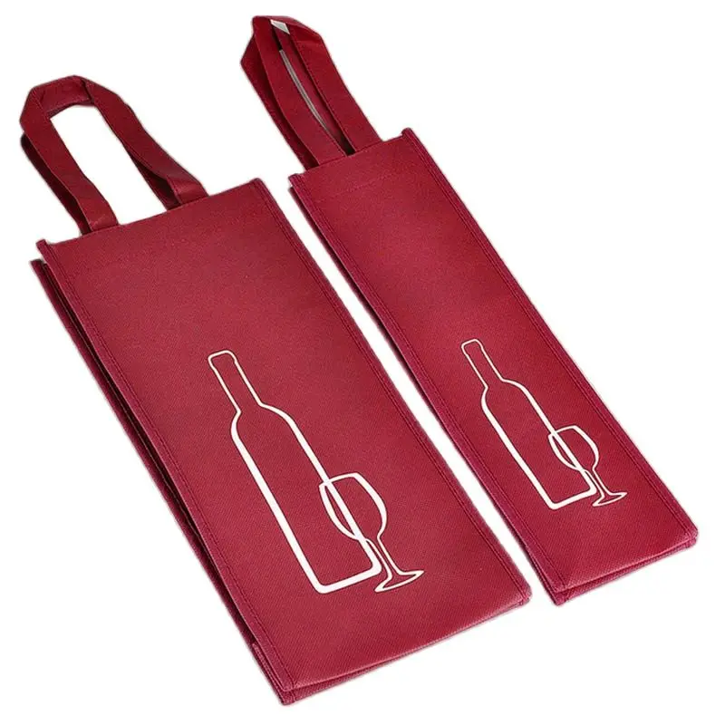 Non-woven Wine Bottle Bags, Dust Cover, Customize Logo, Market Shop Advertisment, Promotion Gift Bags, 30x10x10cm, 11.8in