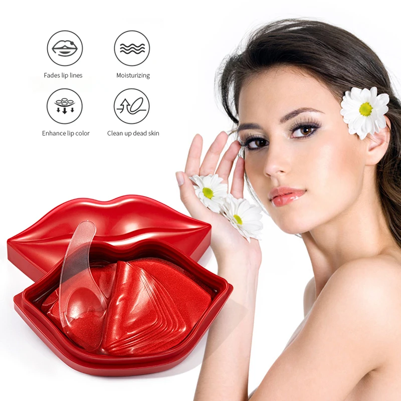 20pcs Cherry Moisturizing Lip Mask Repairing Nourishing Anti Dry Crack Fine Anti-chapped Depth Replenishment Lip Care Skin Care