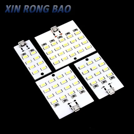 1PCS high quality 5730 smd 5V 430mA~470mA White Mirco Usb 5730 LED lighting panel USB mobile light Emergency light night light