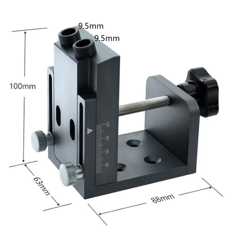 Drill Guide Dowel Jig Set Woodworking Joinery Master W/ Drill Sleeve For Carpentry Drilling Pocket Hole Tool Kit