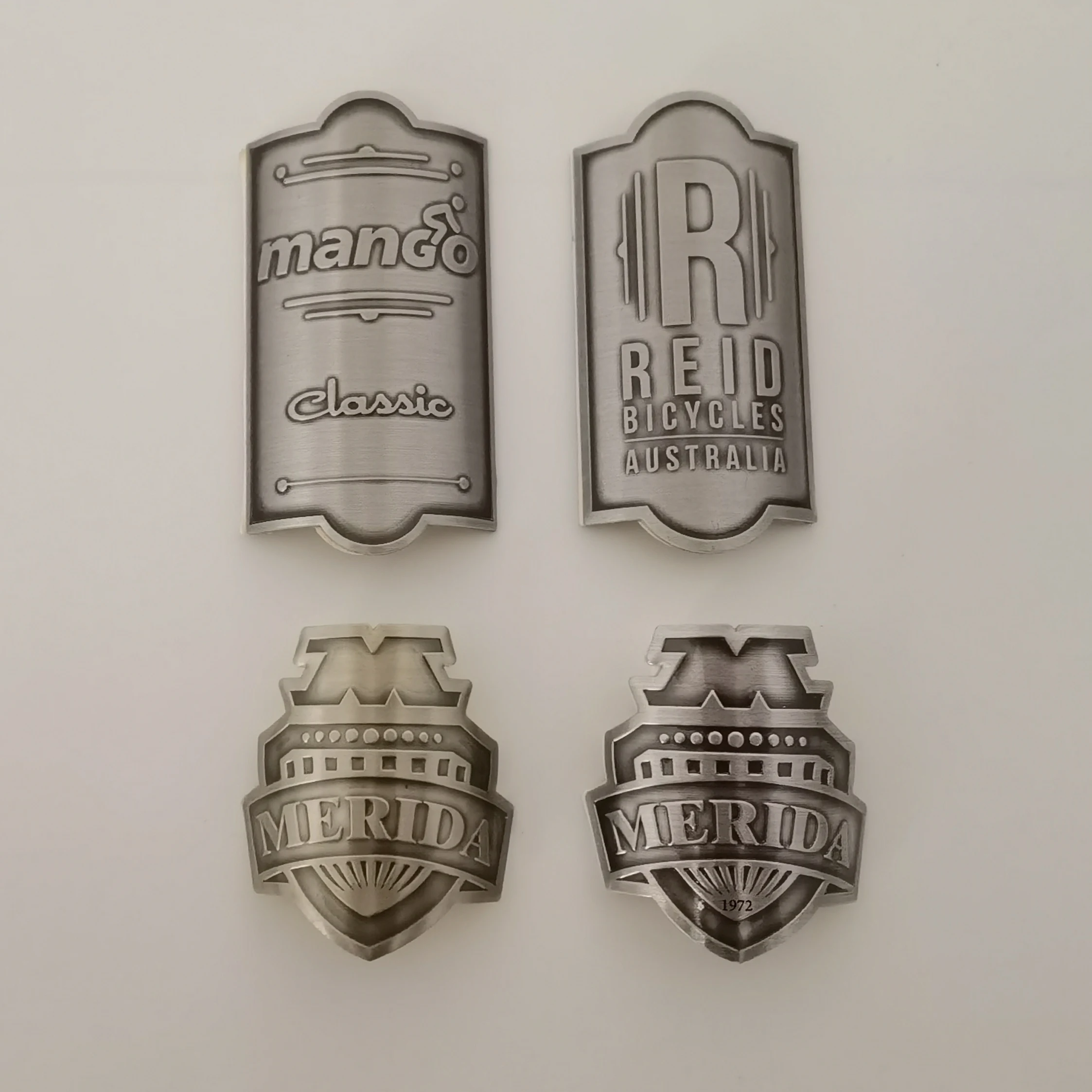 Vintage Bike Label Bicycle Metal Label Accessories Waterproof BMX Decorative Sticker