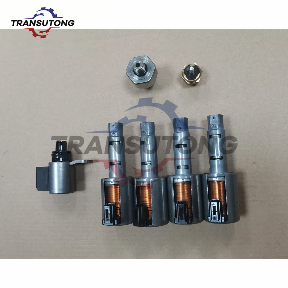 CVT RE0F11A JF015E Automatic Transmission Valve Body Solenoid Kit And Pressure Sensor For Nissan Tiida Sylphy Sentra Sunny JF015